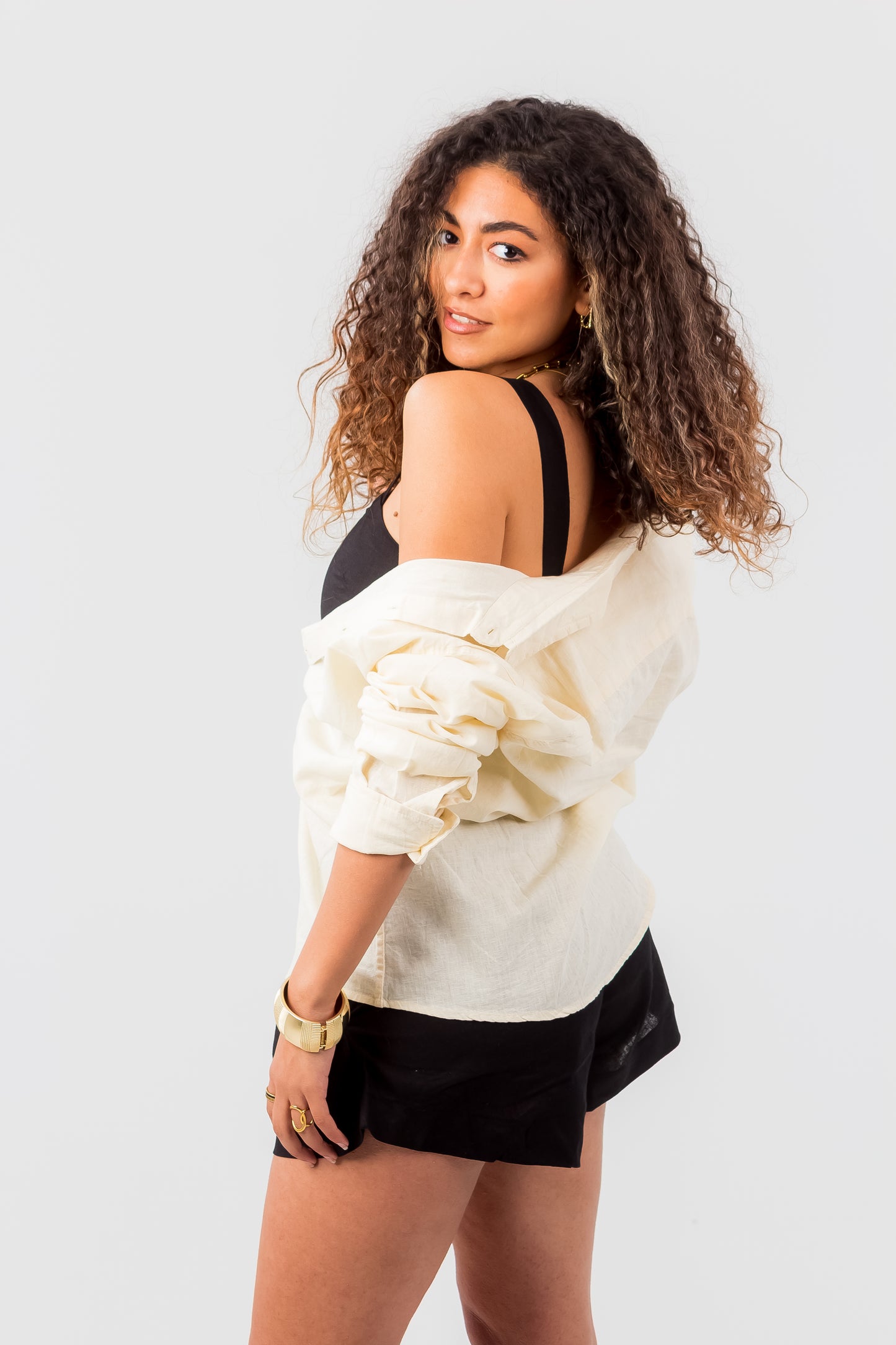 Unisex Long Sleeve Linen Shirt