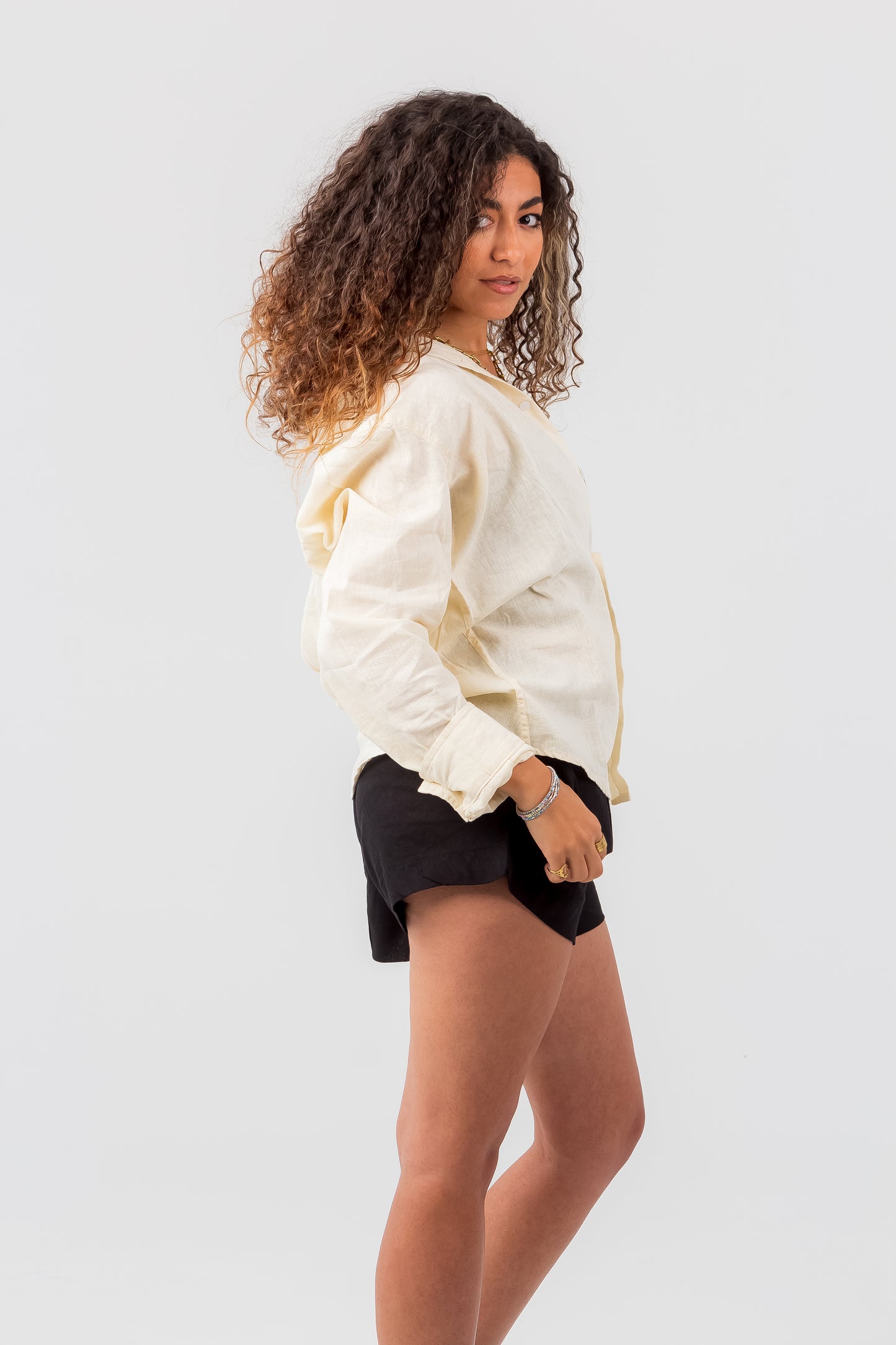 Unisex Long Sleeve Linen Shirt
