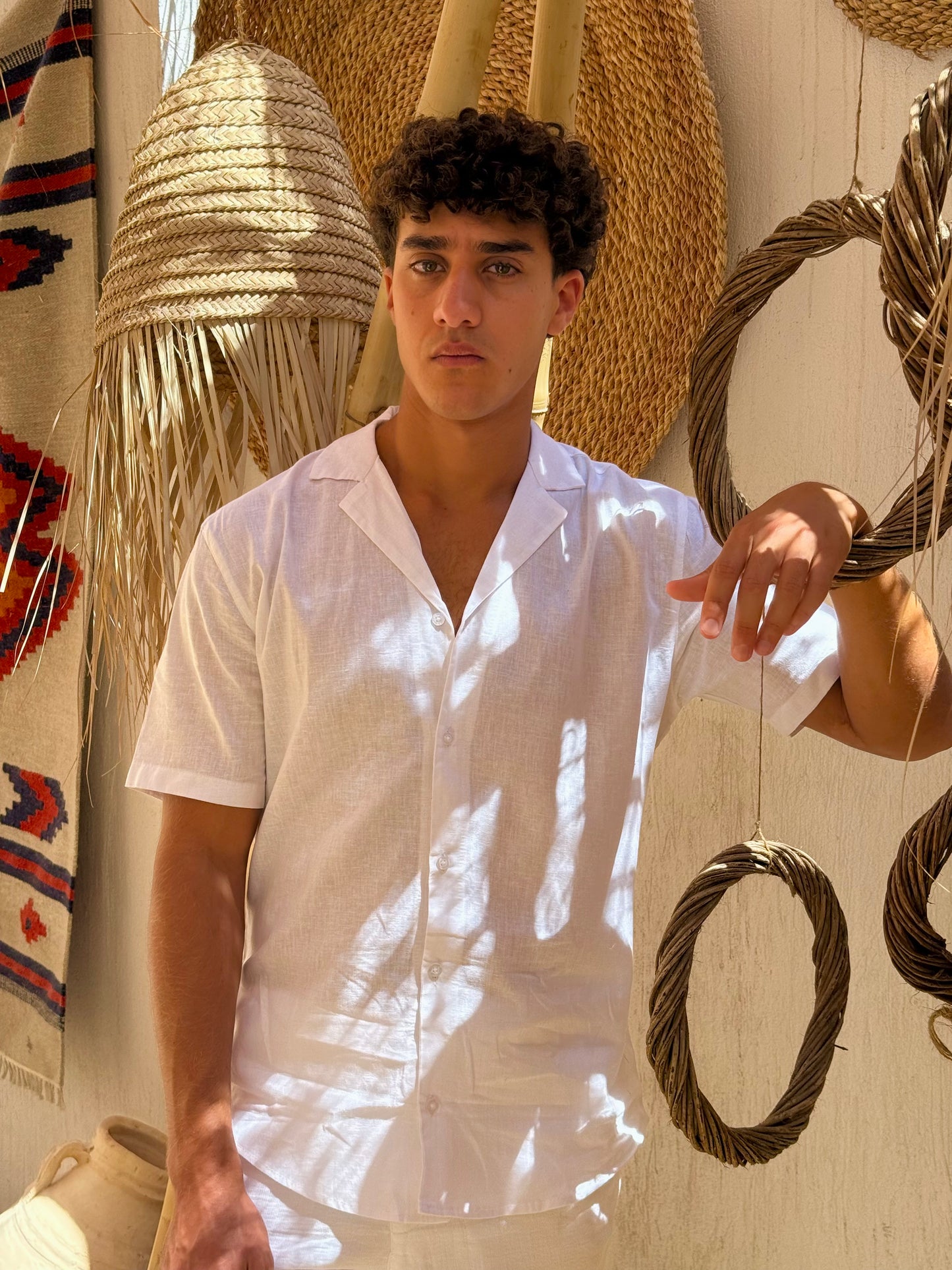 Short Sleeve Linen Shirt