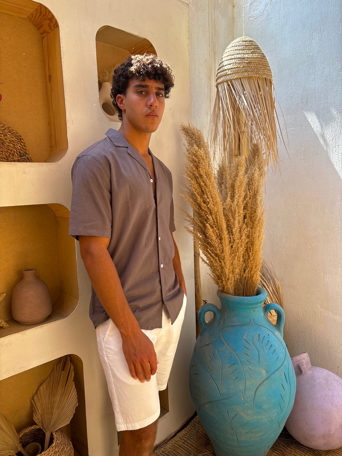 Short Sleeve Linen Shirt