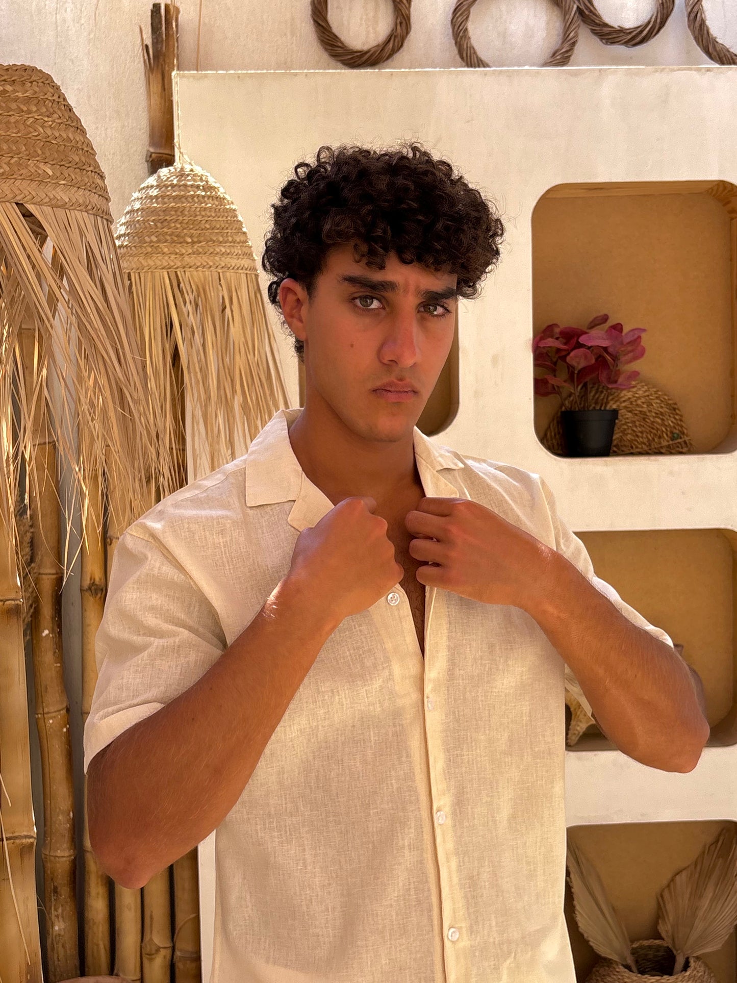 Short Sleeve Linen Shirt