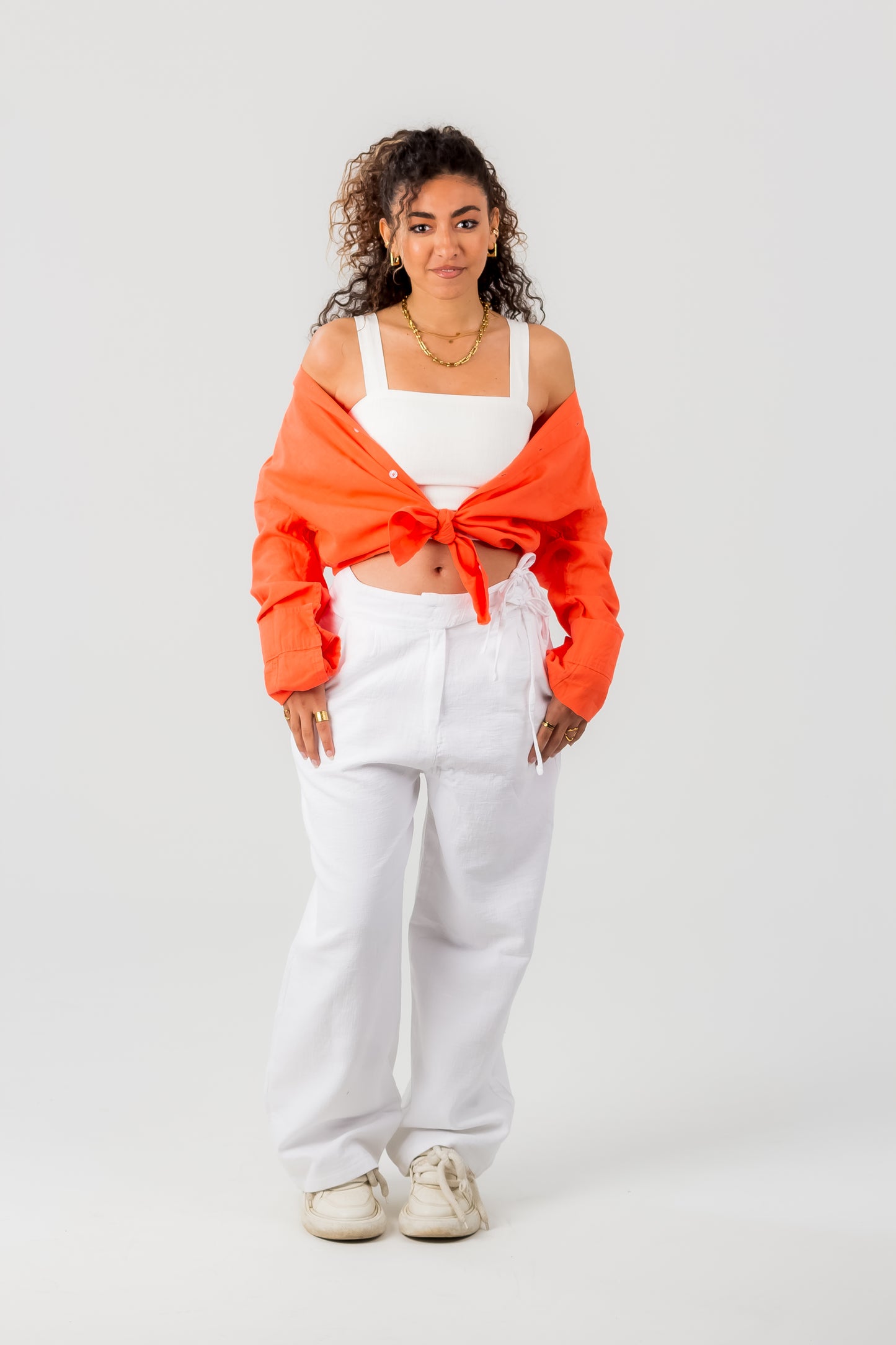 Unisex Long Sleeve Linen Shirt