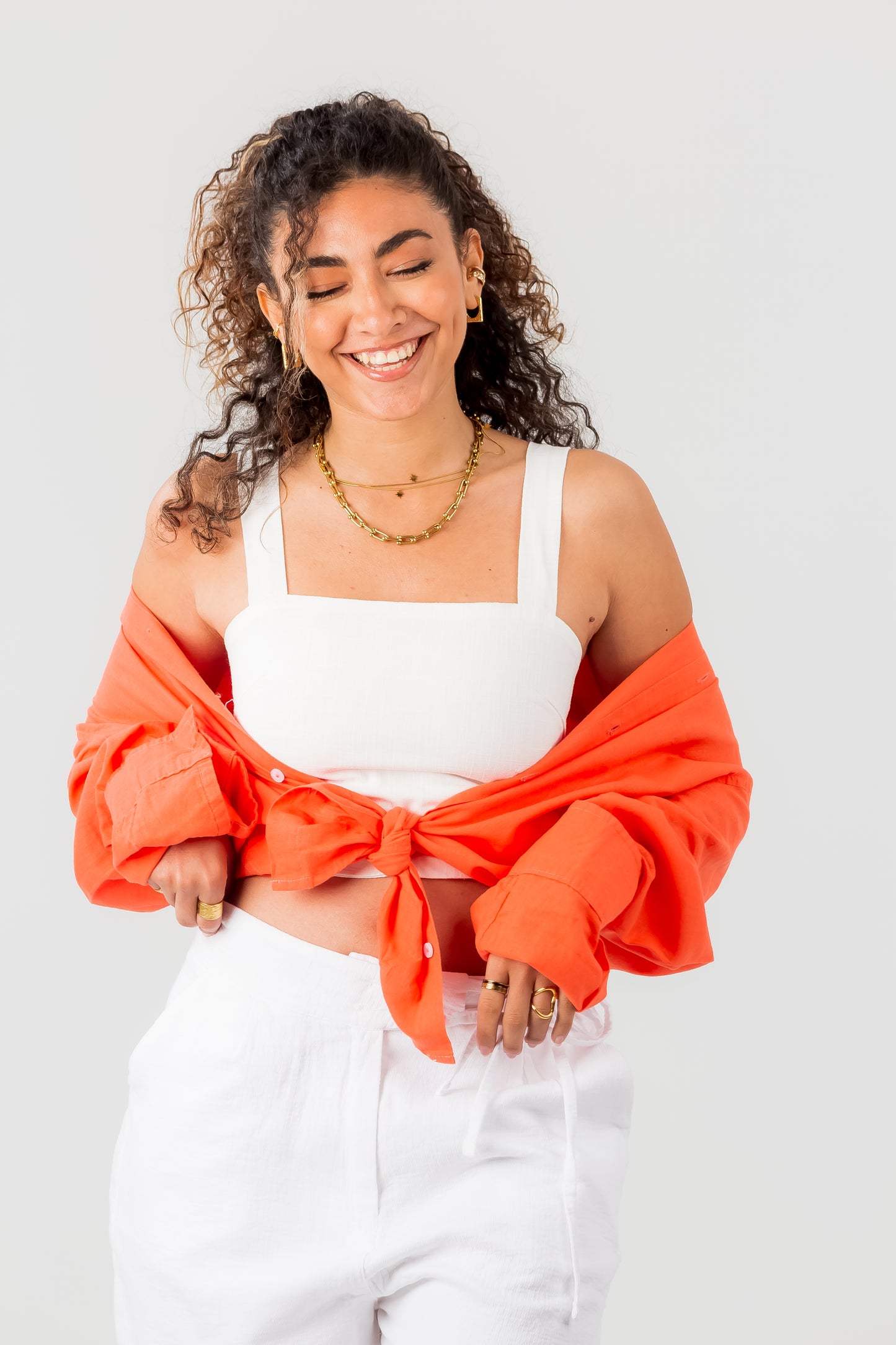Unisex Long Sleeve Linen Shirt